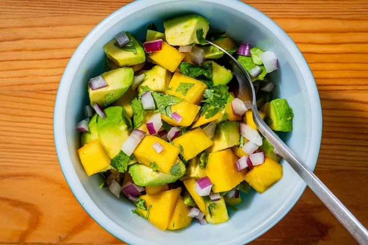 Mango-Avocado Salsa. MUST CREDIT: Photo by Rey Lopez for The Washington Post.