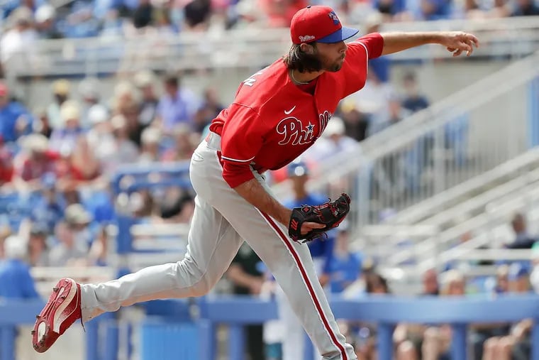 Phillies minor-league reliever Jonathan Hennigan threw the final pitch of spring training last year.