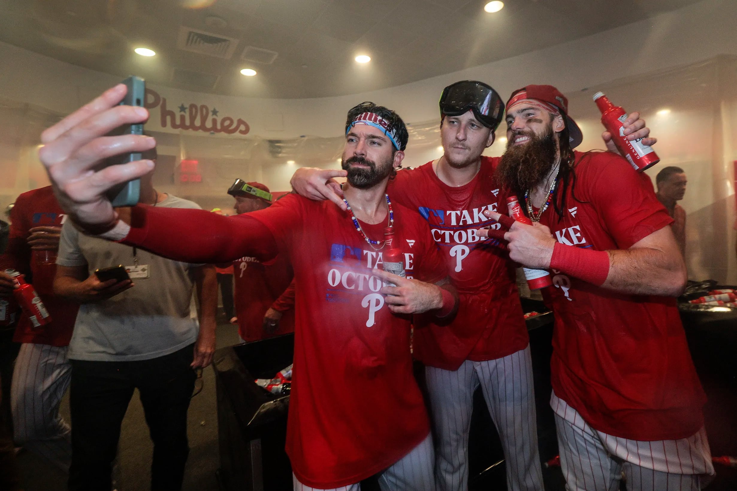 Best Moments From The Phillies Clubhouse Celebration