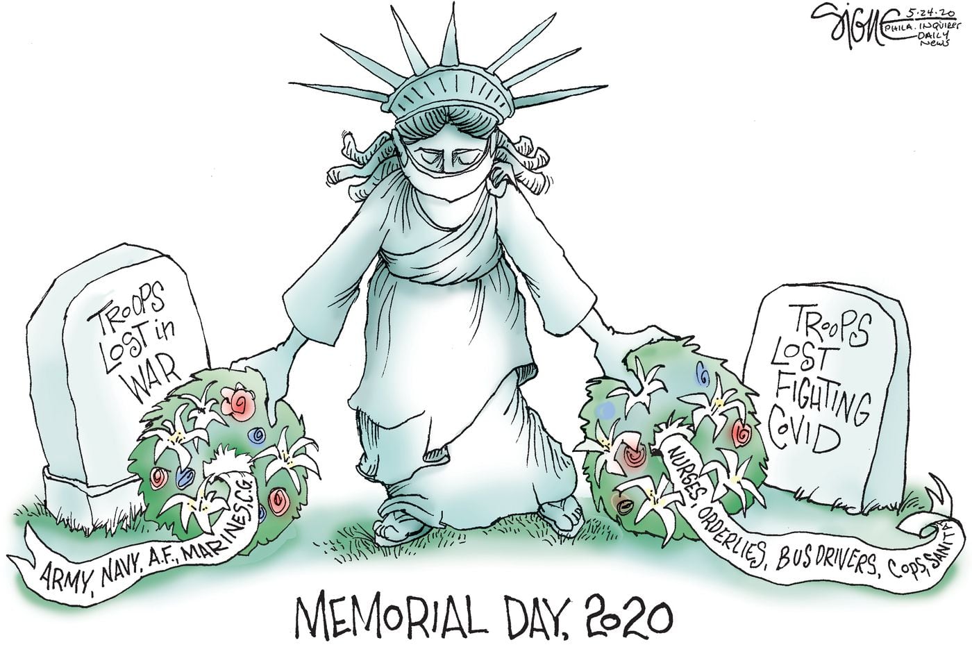 Political Cartoon: Remembering on Memorial Day