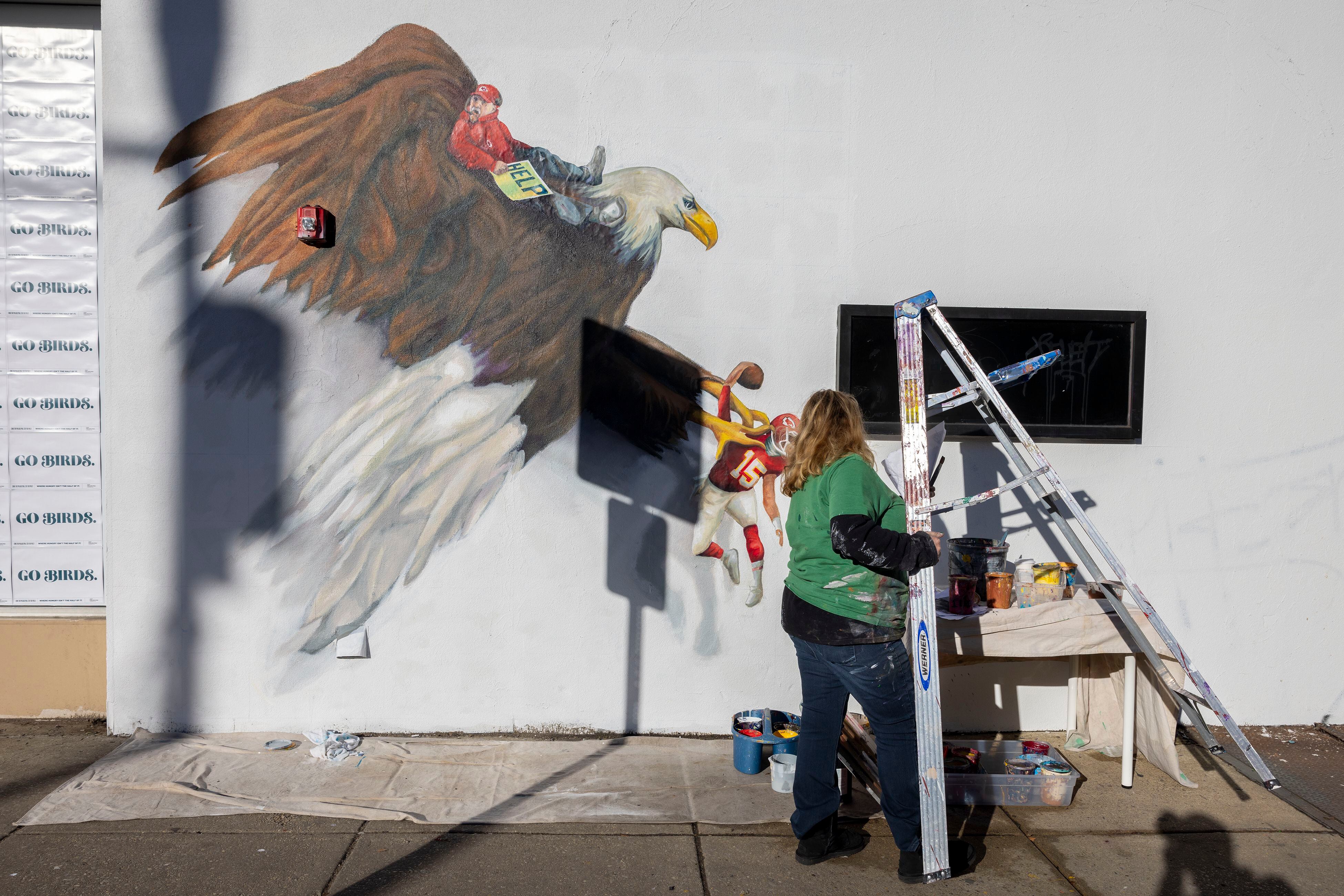 Philly Special Mural: A New Eagles Mural Goes Up In South Philadelphia