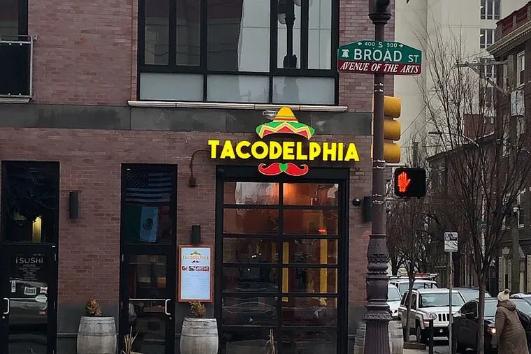 The taco shop formerly known as Illegal Tacos is now known as Tacodelphia.
