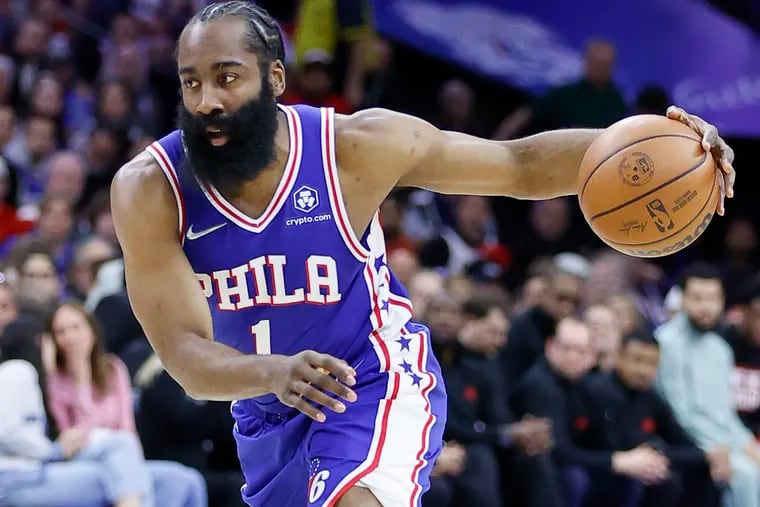 How 76ers' Joel Embiid adapted his offensive game to maximize pairing with  James Harden 
