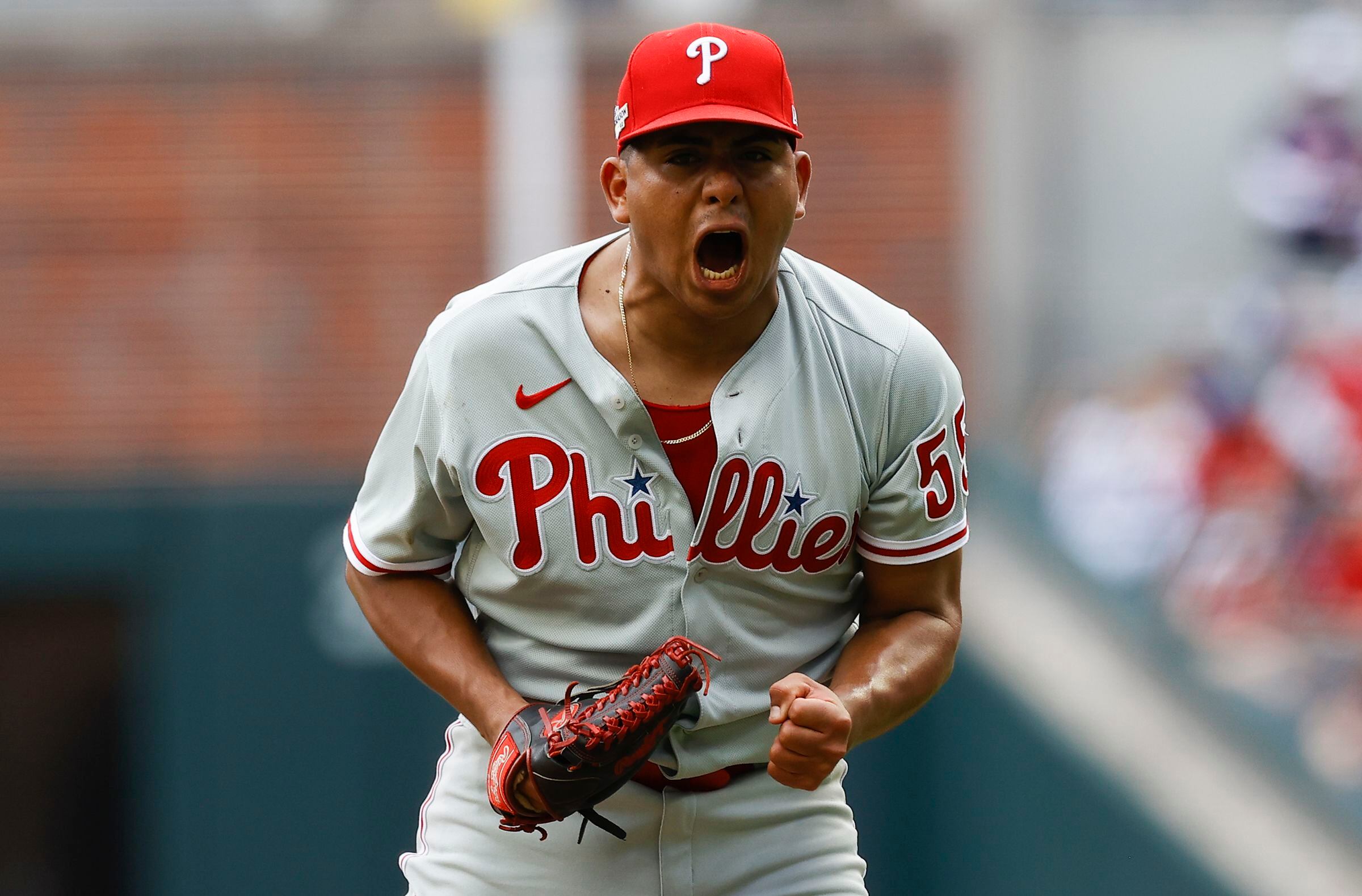 Nick Castellanos homers twice, powers Phillies past Braves 3-1 and into  National League Championship Series - 6abc Philadelphia