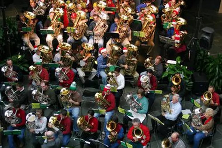 TubaChristmas - the eighth annual - is a free concert Saturday afternoon.