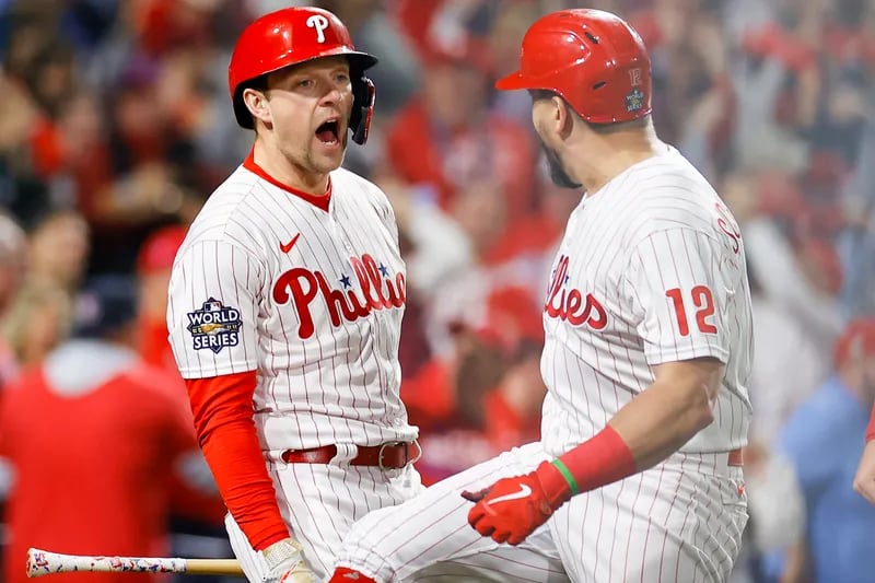 Harper, Phillies tie World Series mark with 5 HR, top Astros