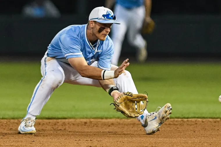 Delran native Alex Madera is two games away from making it into the College World Series with North Carolina. His has a remarkable path to Chapel Hill by way of Glenside as a star at Arcadia University.