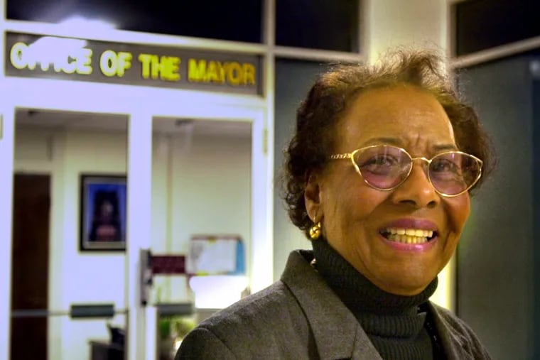 Gwendolyn Faison, then Camden acting mayor, in a picture from late 2000 or early 2001. She replaced Milton Milan in December 2000, who was convicted on political corruption charges, and went on to become the first woman elected mayor in the city.
