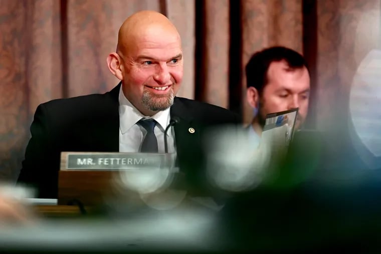 Sen. John Fetterman, pictured in 2023, will receive a high honor at Yeshiva University's commencement this year. Last year, the honor went to the founder of Israel's Iron Dome.