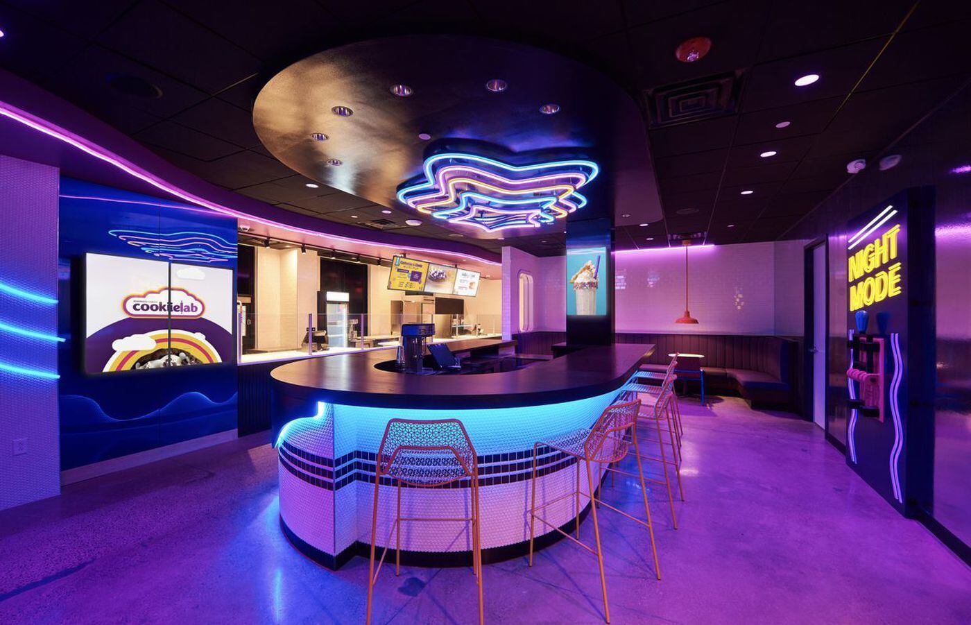 CookieLab is a store and experience inside the Insomnia Cookies shop at 833 Wharton St.