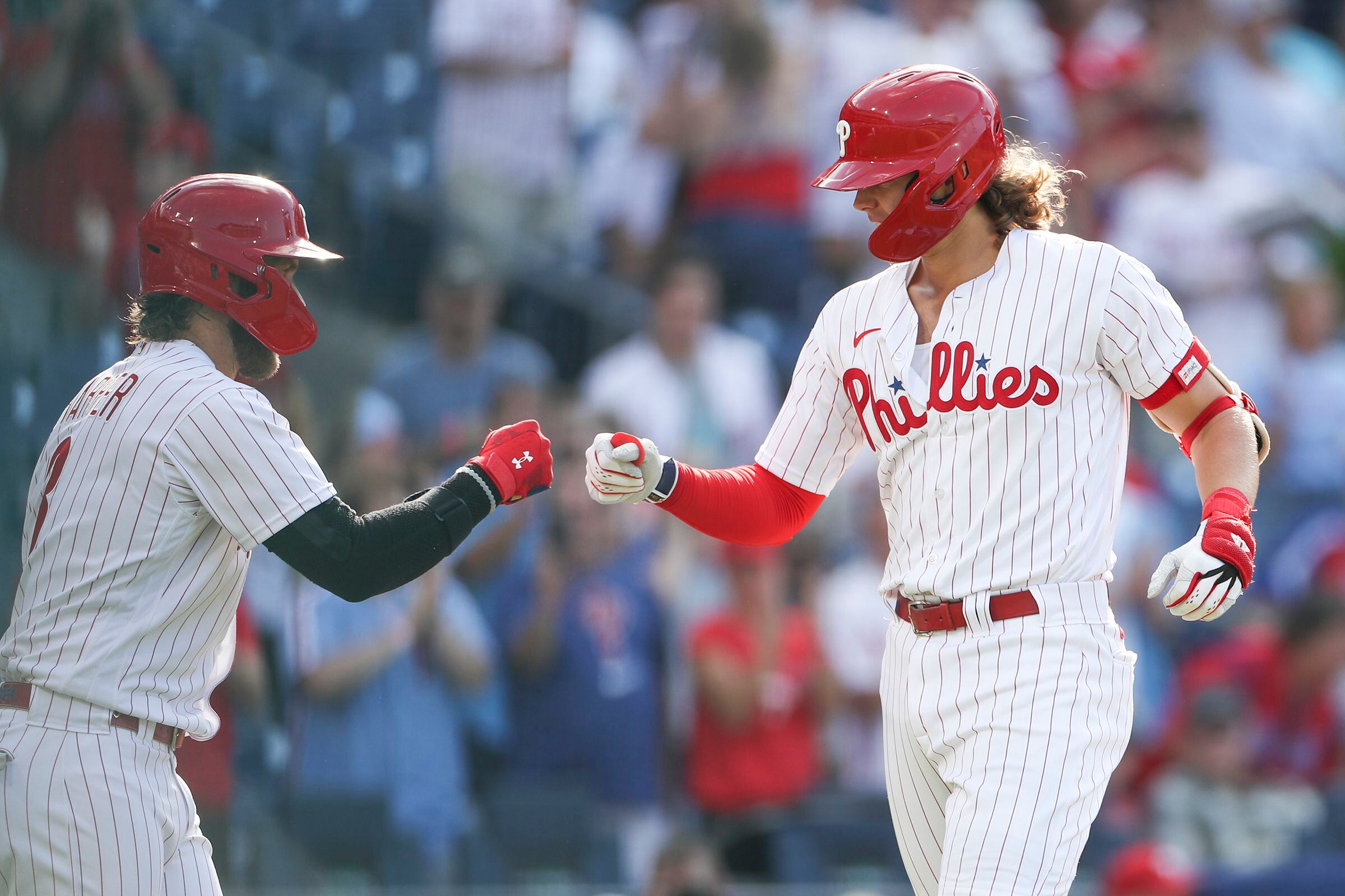 RINGTHEBELL Phillies 8, Padres 5. Kyle Schwarber with a HUGE go-ahead,  three-run home run. Nick Castellanos with four hits. Another…