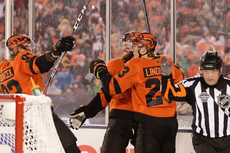 Stadium Series: Flyers (and Gritty) come back, defeat Penguins in