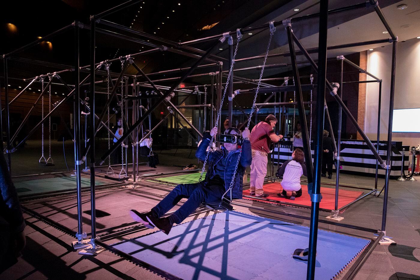 The Kimmel Center Adds A Free Virtual Reality Swing Set To