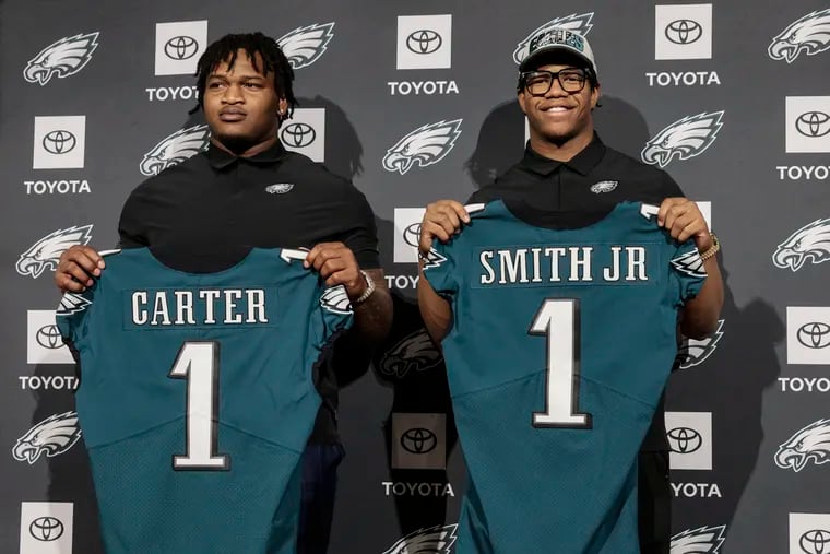 Eagles draft picks Jalen Carter and Nolan Smith are tied together upon
