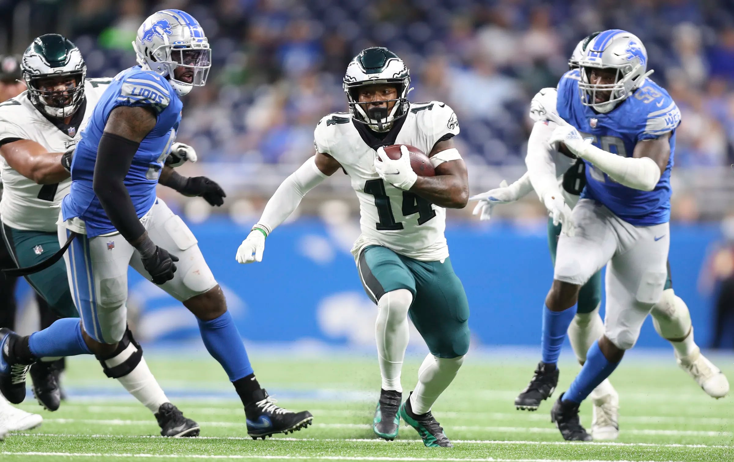 See the Philadelphia Eagles beat the Detroit Lions, 44-6 — NFL, Week 8