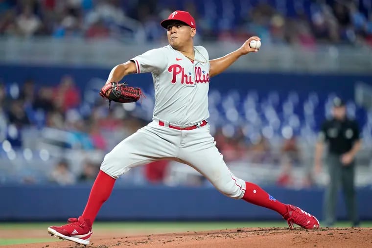 Ranger Suárez returns with five shutout innings as Phillies rout Marlins