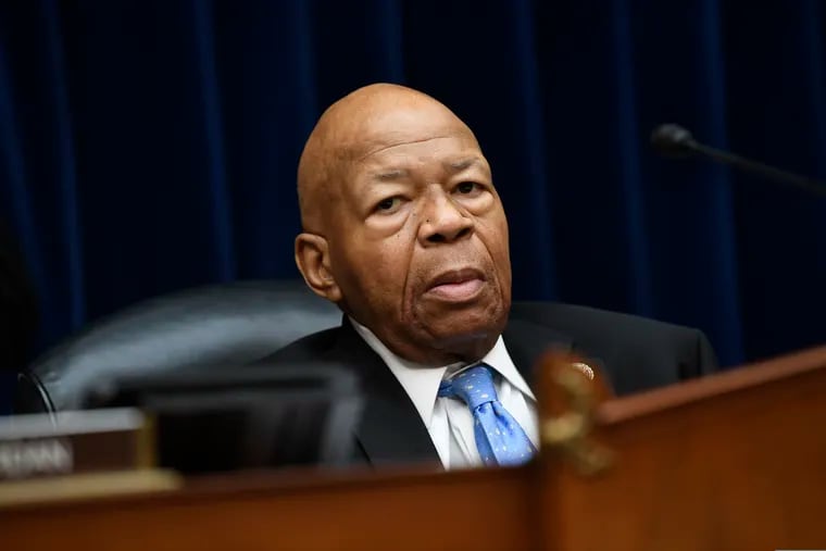 House Oversight Committee chairman Rep. Elijah Cummings, D-Md., waits to start a hearing on Capitol Hill in Washington, Monday, July 15, 2019, on White House counselor Kellyanne Conway's violation of the Hatch Act.