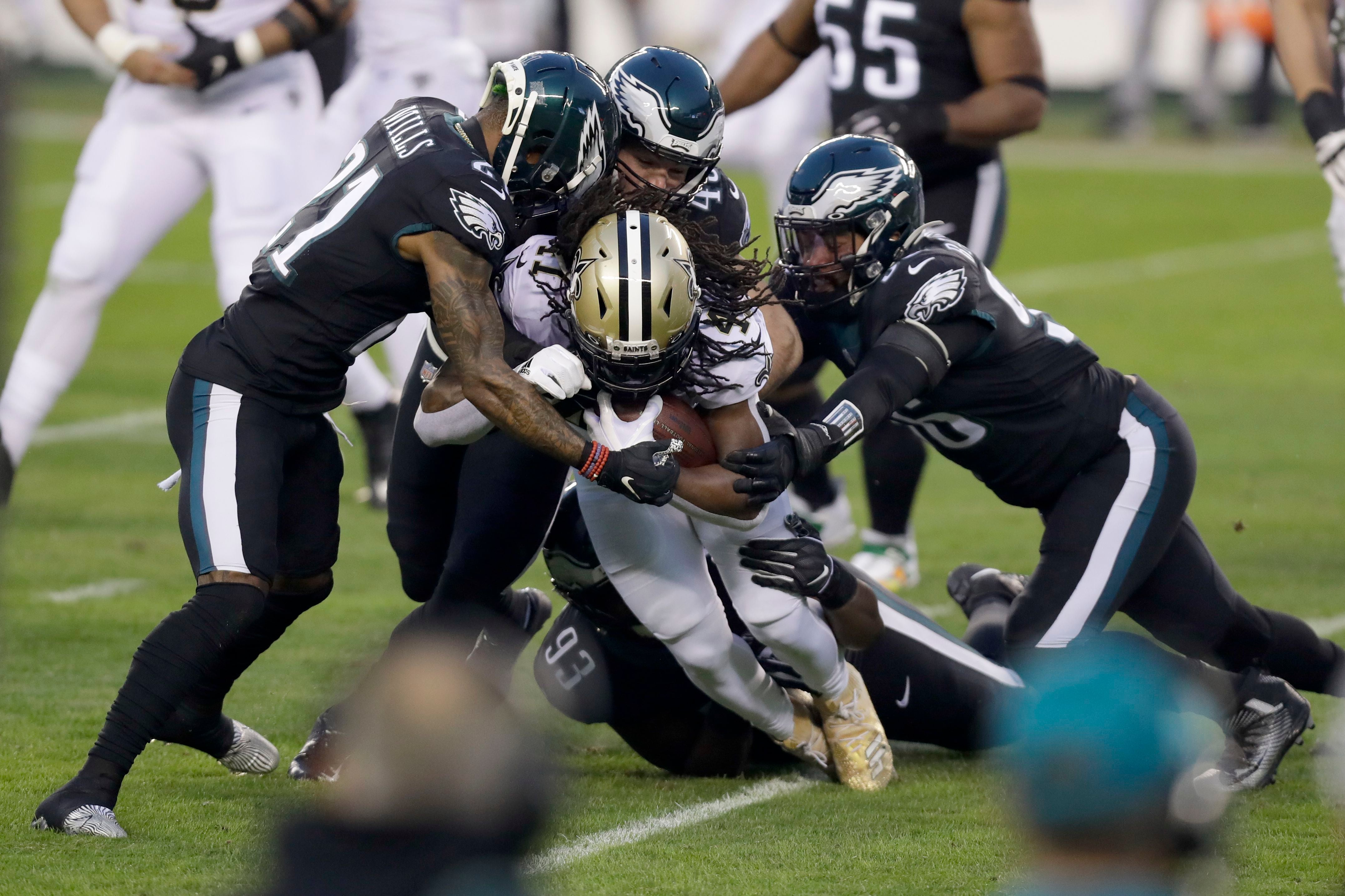 Miles Sanders awakens Eagles running game against Saints, the