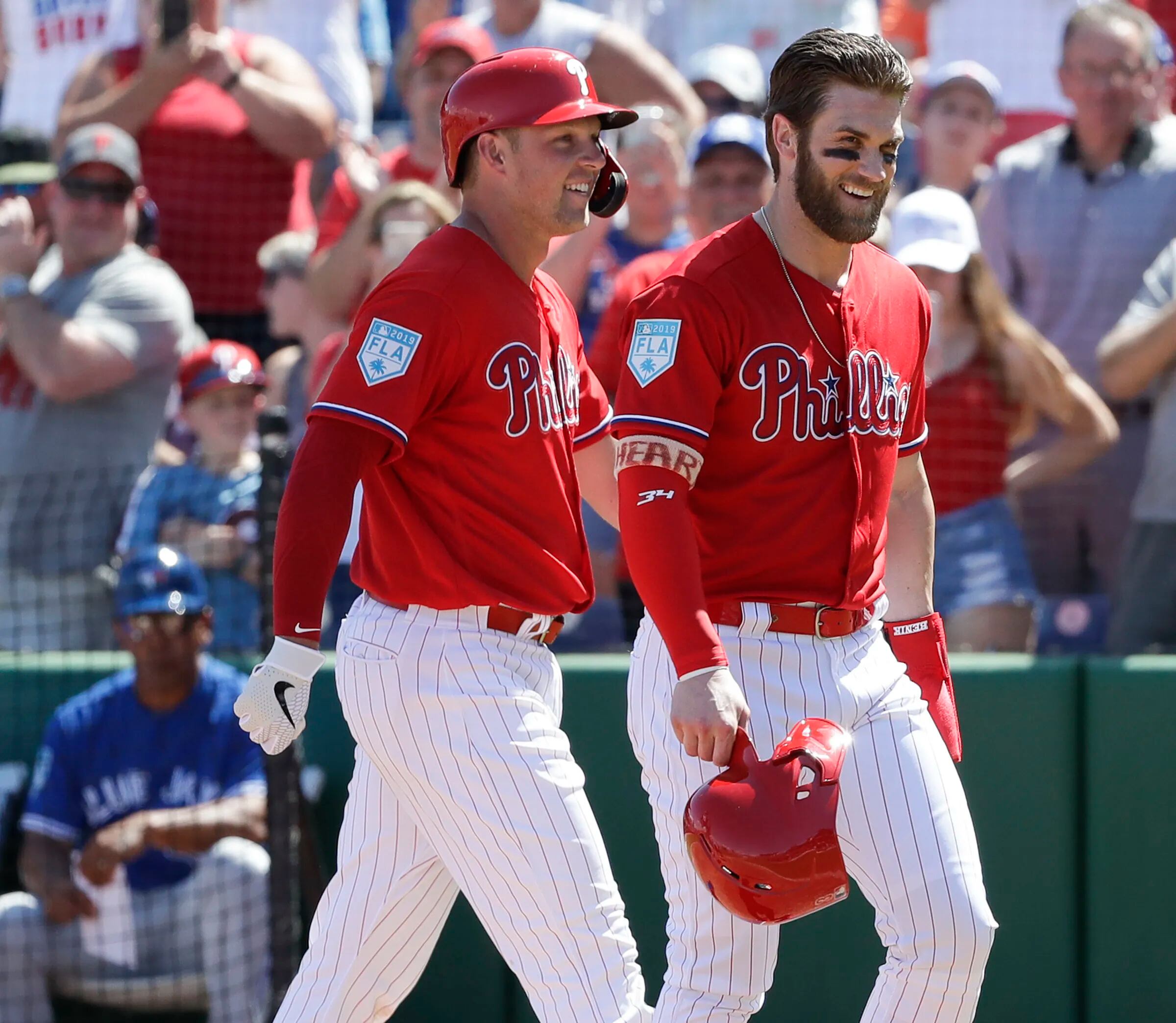 Four outfielders is new experience for Bryce Harper