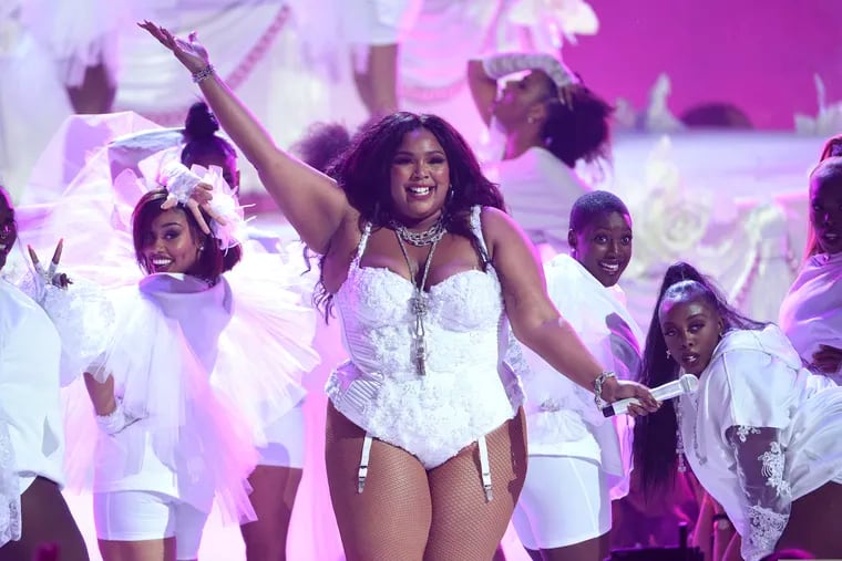 Lizzo performs "Truth Hurts" at the BET Awards in Los Angeles on June 23, 2019.