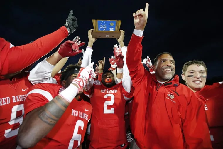 Coach Glenn Howard and Paulsboro celebrated after beating Salem 29-26 in last year’s South Jersey Group 1 title game.