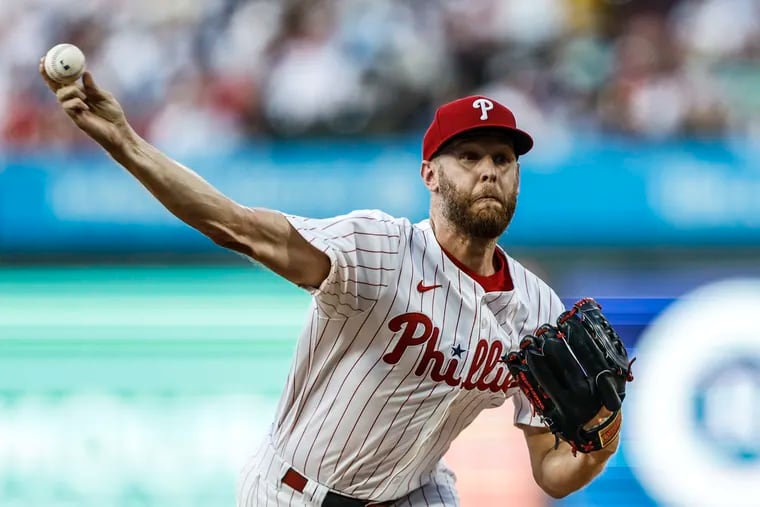 The Phillies said an MRI on Wednesday did not show structural damage to Zack Wheeler's back.
