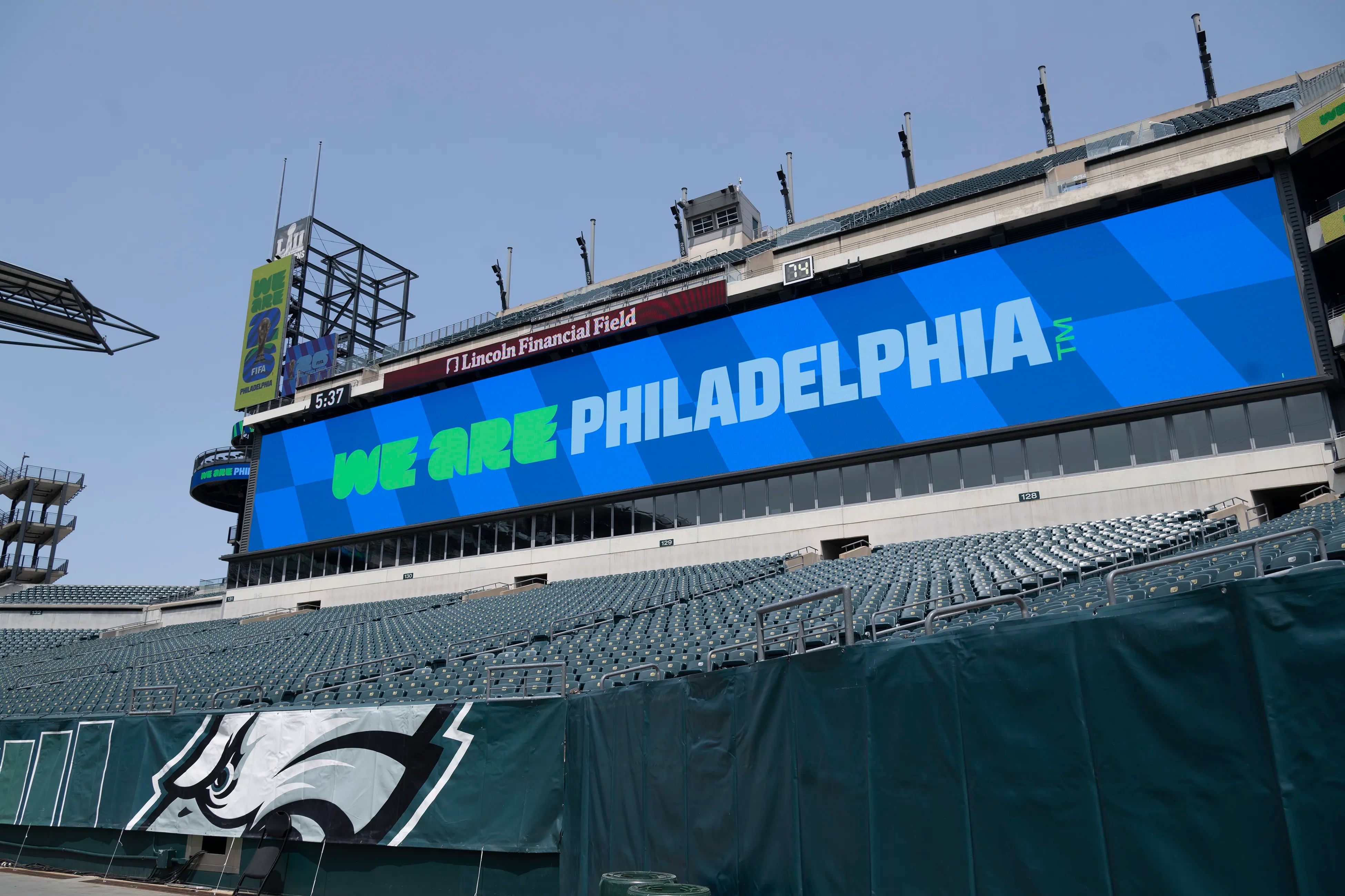World Cup 2026: Philadelphia brand includes Lincoln Financial Field  Christian Pulisic banner