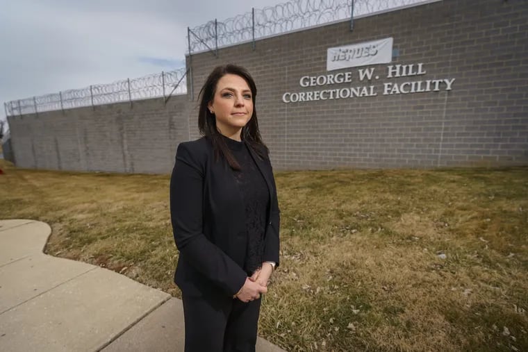 George W. Hill Correctional Facility Warden Laura Williams, seen here in March 2022, is the subject of a vote of no confidence by members of the union representing the jail's guards. Union leaders say Williams has ignored complaints of unsafe conditions and low morale and has retaliated against guards who raise these issues.