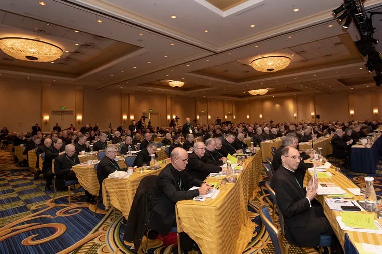 Bishops gathered during the U.S. Conference of Catholic Bishops at the Baltimore Marriott Waterfront in November 2018.