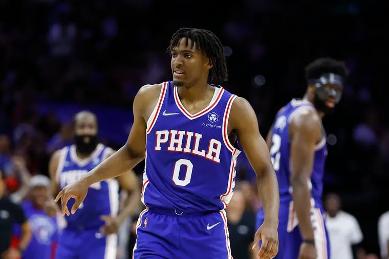tyrese maxey sixers city jersey