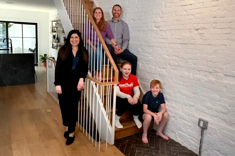 With the help of architect Lea Litvin (left), the Matlin family turned this home — once dubbed a "nightmare" — into a functional and aesthetically pleasing living space near the coveted Greenfield elementary school in Graduate Hospital.