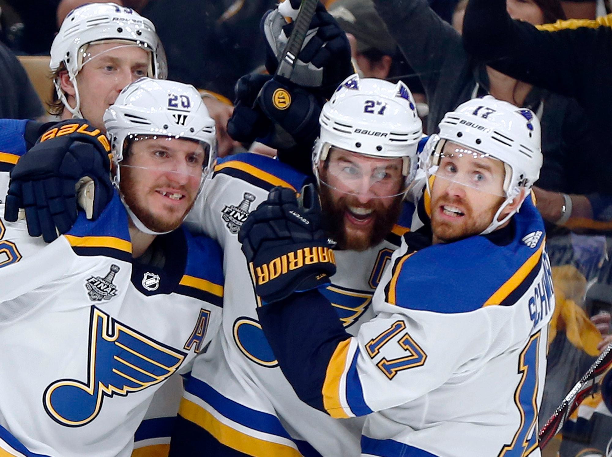 St. Louis Blues beat Boston Bruins, 4-1, to win first Stanley Cup