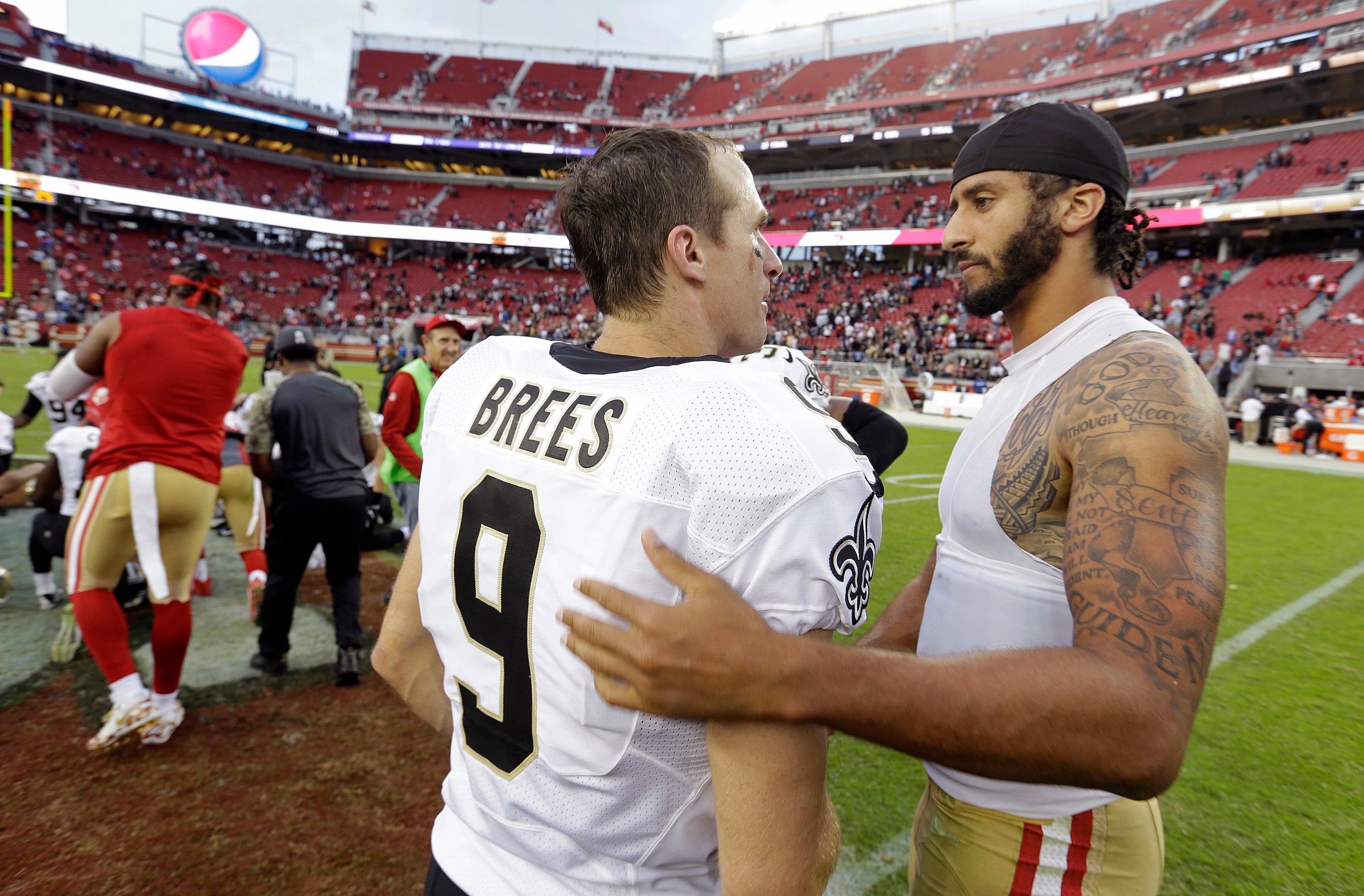 Saints' Drew Brees says reaction to US flag comments was 'crushing', New  Orleans Saints