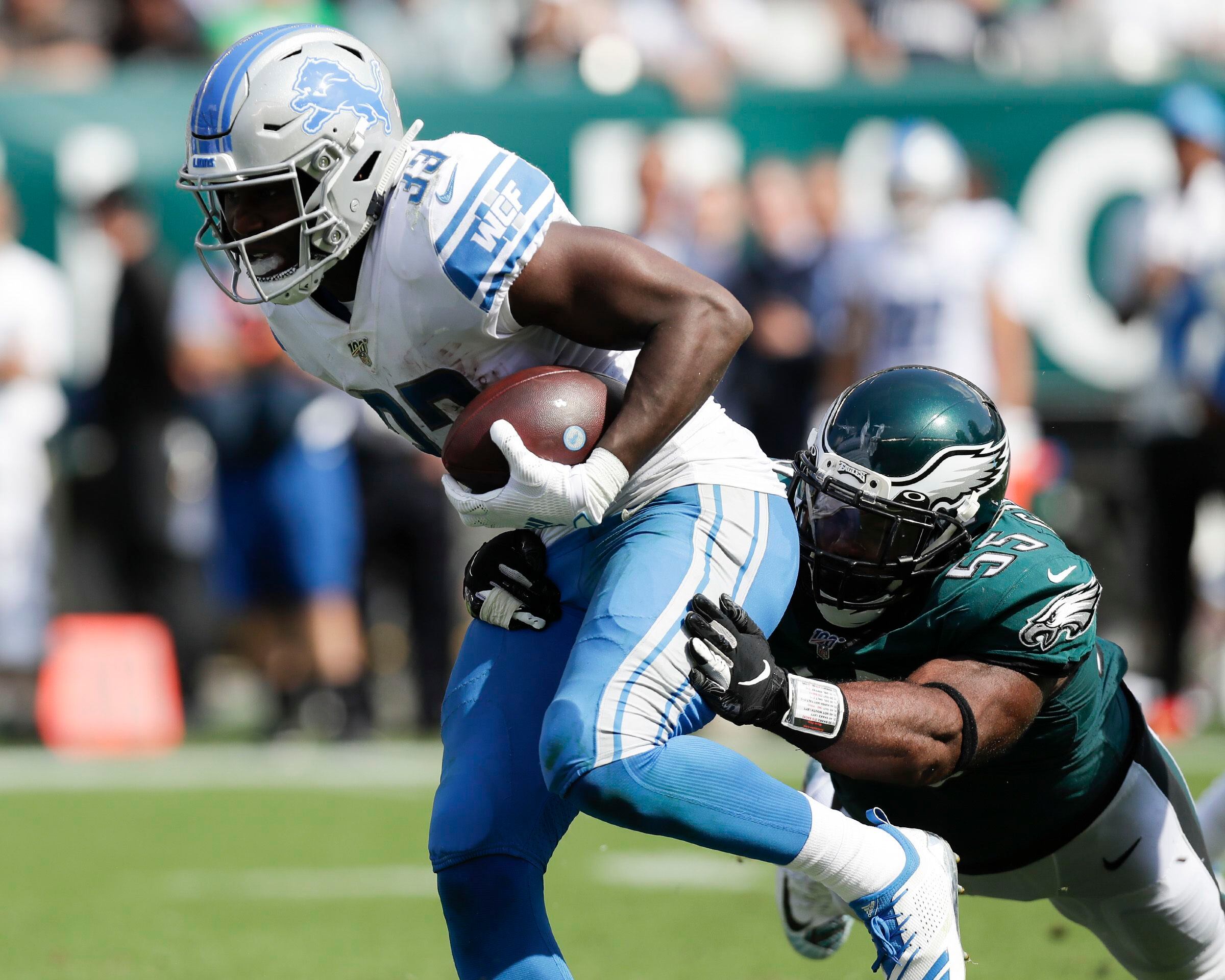 Kerryon Johnson news update: Eagles claim ex-Lions RB off waivers -  DraftKings Network