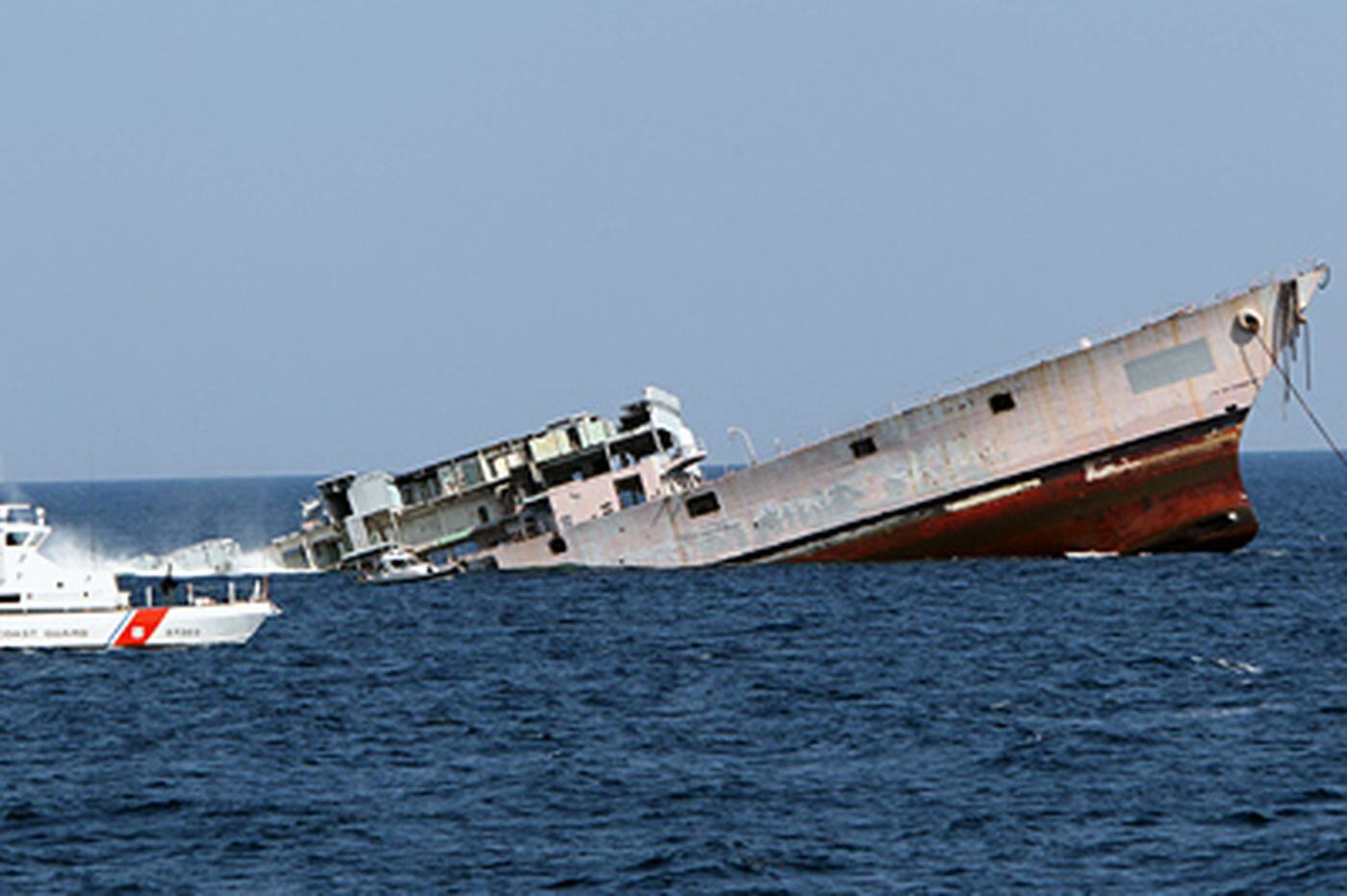 Irene ripped USS Radford, sunk for a reef off Cape May