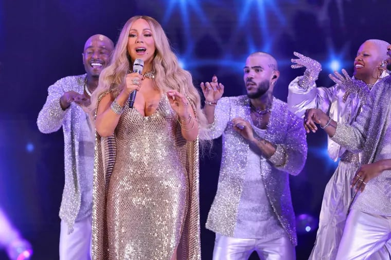 Mariah Carey on her "Merry Christmas One And All" tour in 2023. She's coming back to play the Wells Fargo Center on her "Christmas Time" tour Dec. 3.