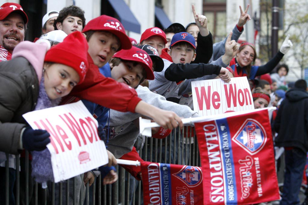 2008 World Series Champions Philadelpia Phillies Parade through Center City  Philadelphia Editorial Stock Photo - Image of diego, city: 259813393