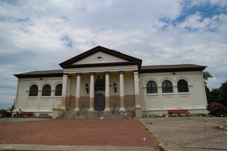 The McPherson Square Library in the Kensington section of Philadelphia in June 2020.