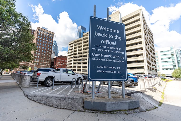 Known as the Interceptor garage, this large site at 15th and Vine Street is right next to a major I-676 cloverleaf ramp that would allow for easy bus access.