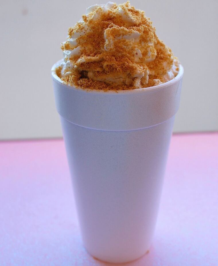 S’mores milkshake with whipped cream and graham cracker topping from C&C Creamery.