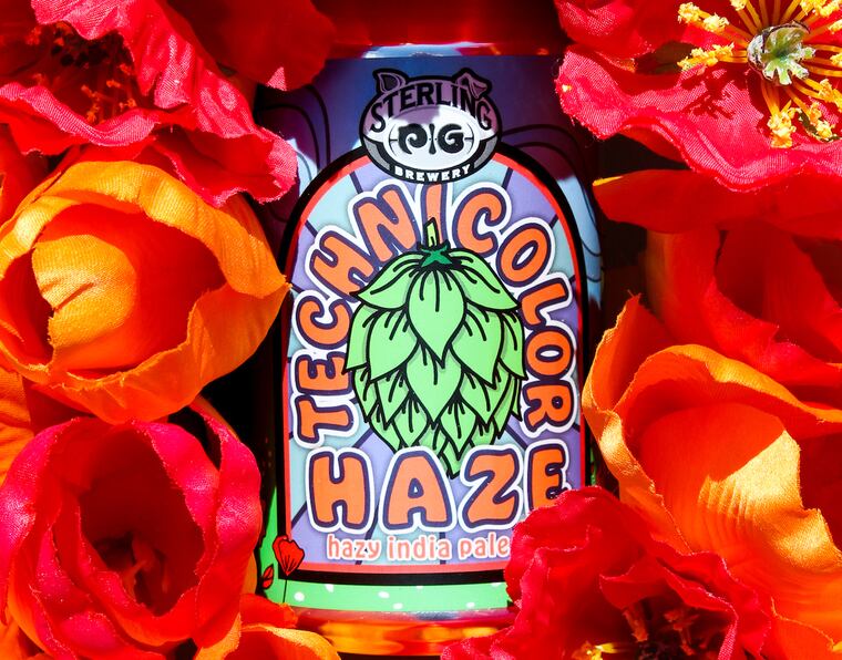 Technicolor Haze IPA from Sterling Pig Brewery in Media.