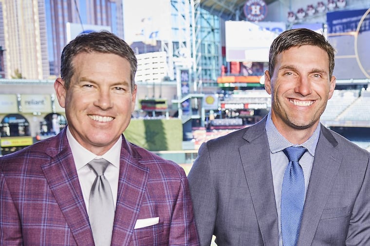 TBS MLB announcers Brian Anderson (left) and Jeff Francoeur.