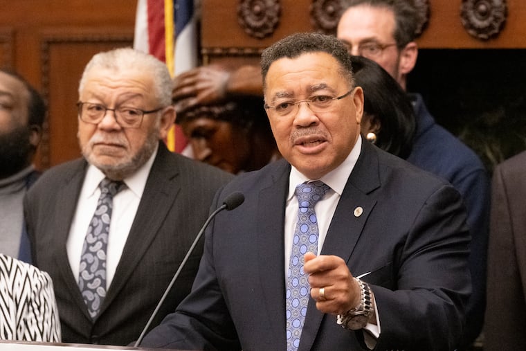 Kevin Bethel, shown here at a November news conference, will serve as police commissioner.