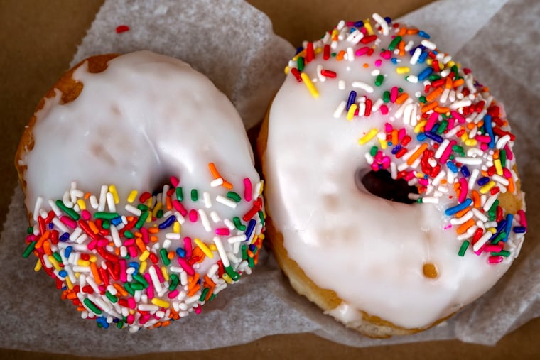 Iced donuts with sprinkles at Maryanne Pastry Shoppe in Sea Isle City, Monday, July 24, 2023.