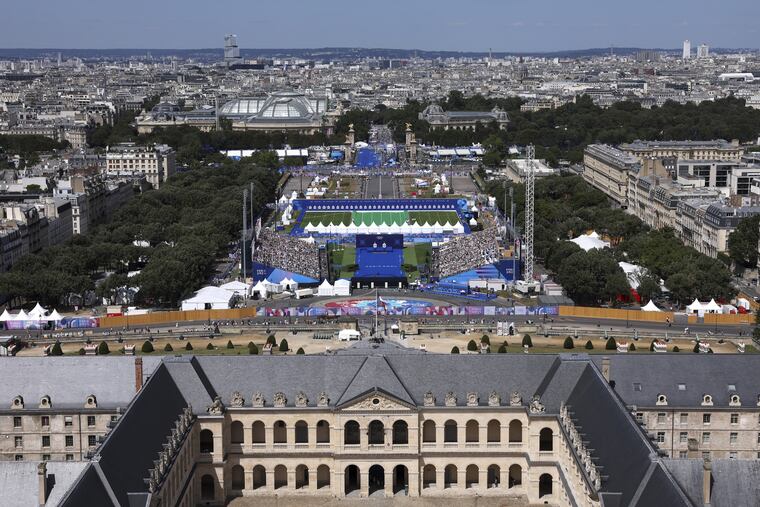 Yes, that really is the Olympics archery venue.