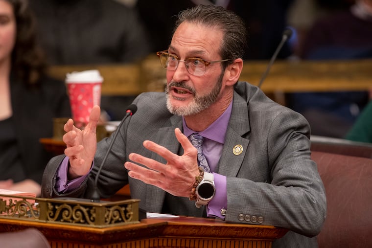 City Councilmember Jim Harrity speaks during a City Council meeting in December 2023.