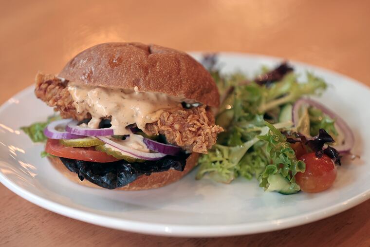 Fried chicken sandwich at Redcrest Kitchen.