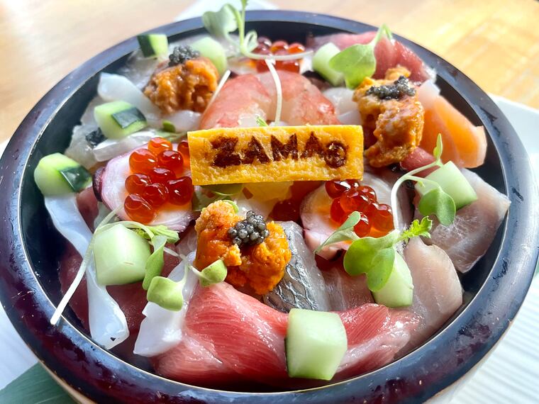 A gluten-free Zama chirashi bowl.