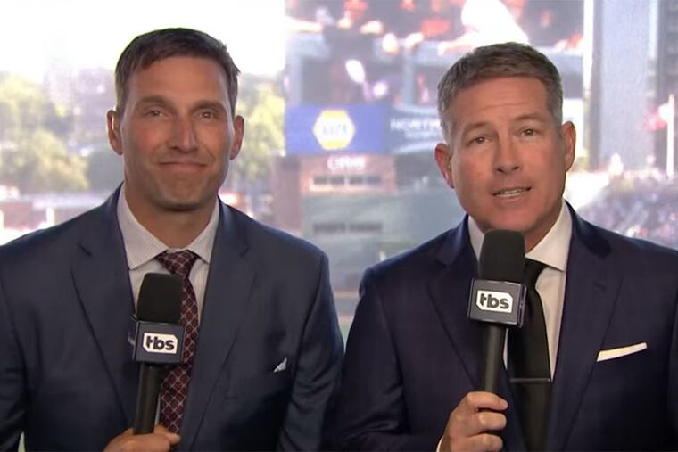 TBS MLB announcers Jeff Francoeur (left) and Brian Anderson.