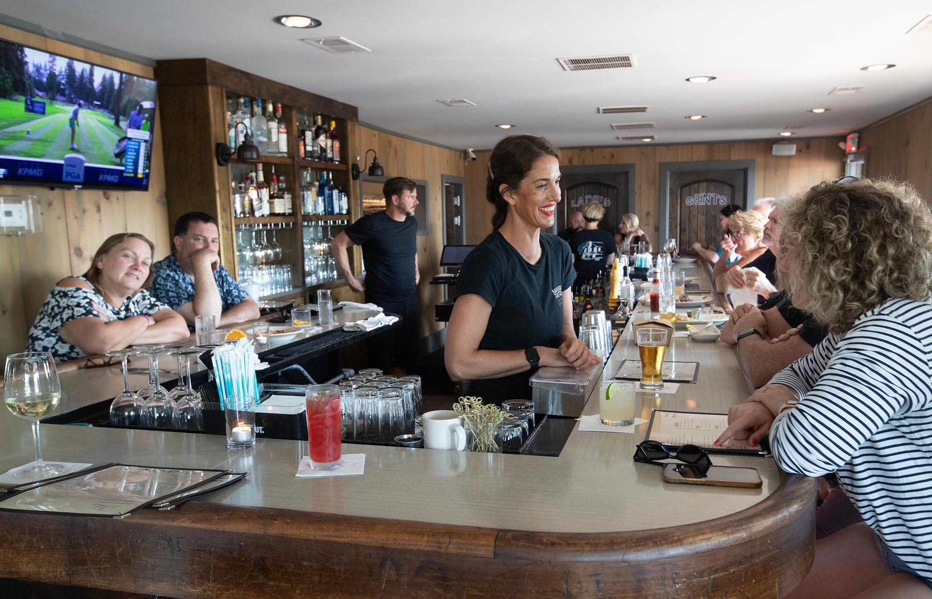 The bar area at Mayer's Tavern in Cape May.